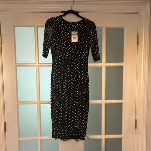 Bella Barnett Pearl Midi Dress with Elbow Sleeves